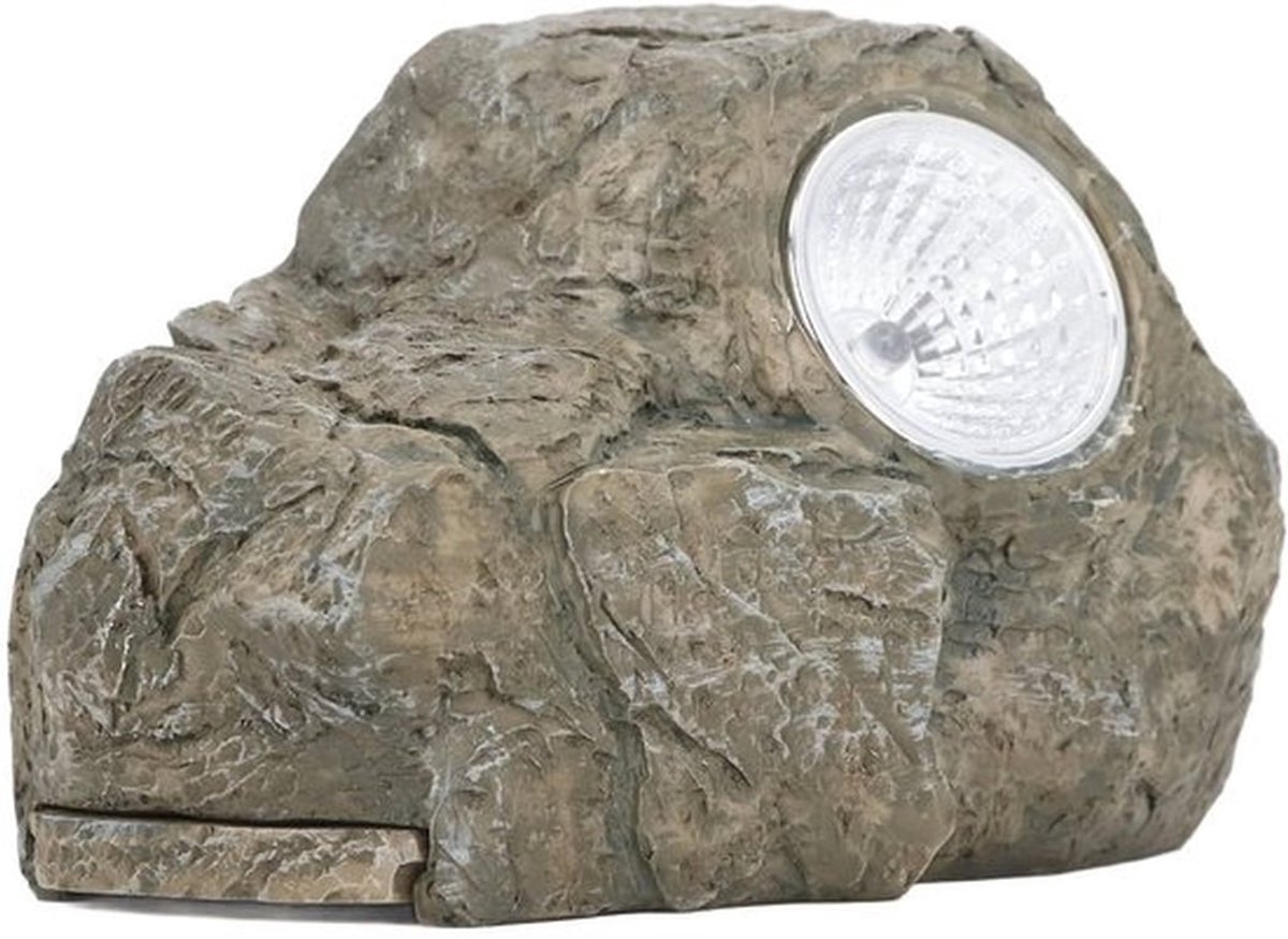 Decoratieve Steen met LED Verlichting - Sleutelkluis voor Buiten - Geheime Kluis - Natuurlijke Rotsafwerking - Veilig en Functioneel