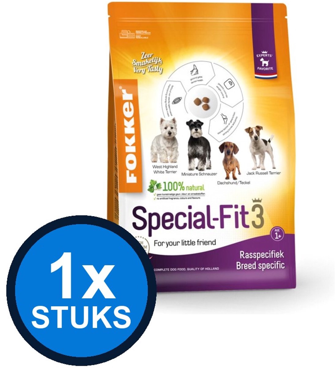 1x Fokker Dog Special-Fit 3 - Hondenvoer - 2,5kg