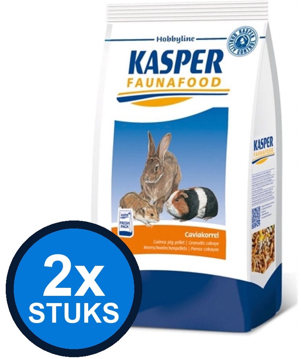 2x Kasper Faunafood Caviakorrel - Caviavoer - 4kg