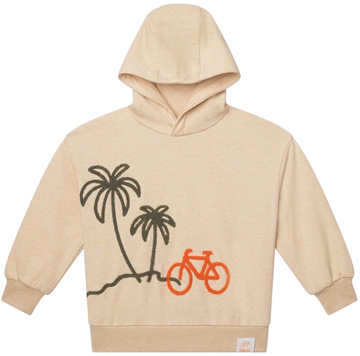 Someone - Jongens sweater - Maat 128 - Jongens - Bruin -