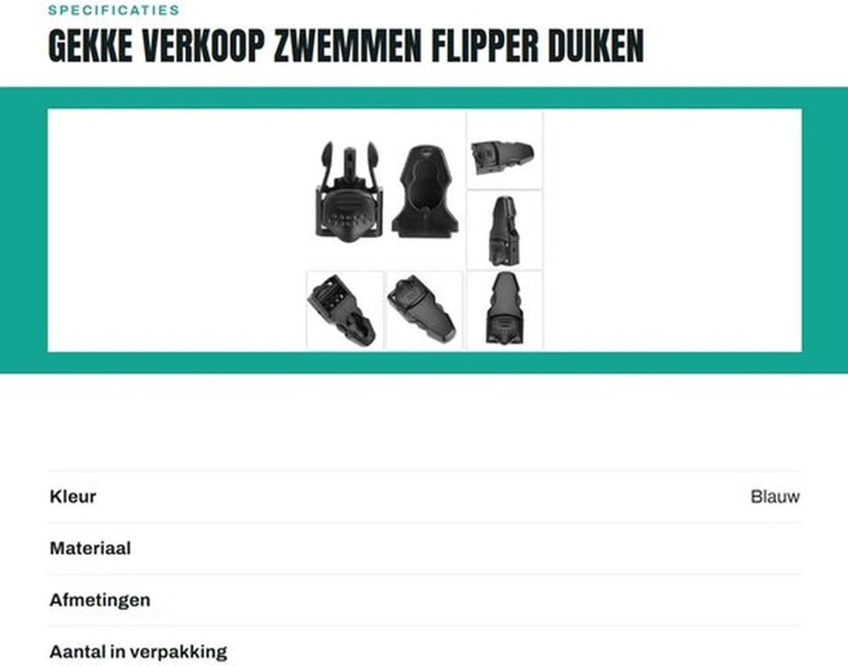 Duikvin Vervanging Vinriemgespen - Duikflipper - Snelsluiting - Lichtgewicht - Duurzaam - Universele Pasvorm - Vinnen
