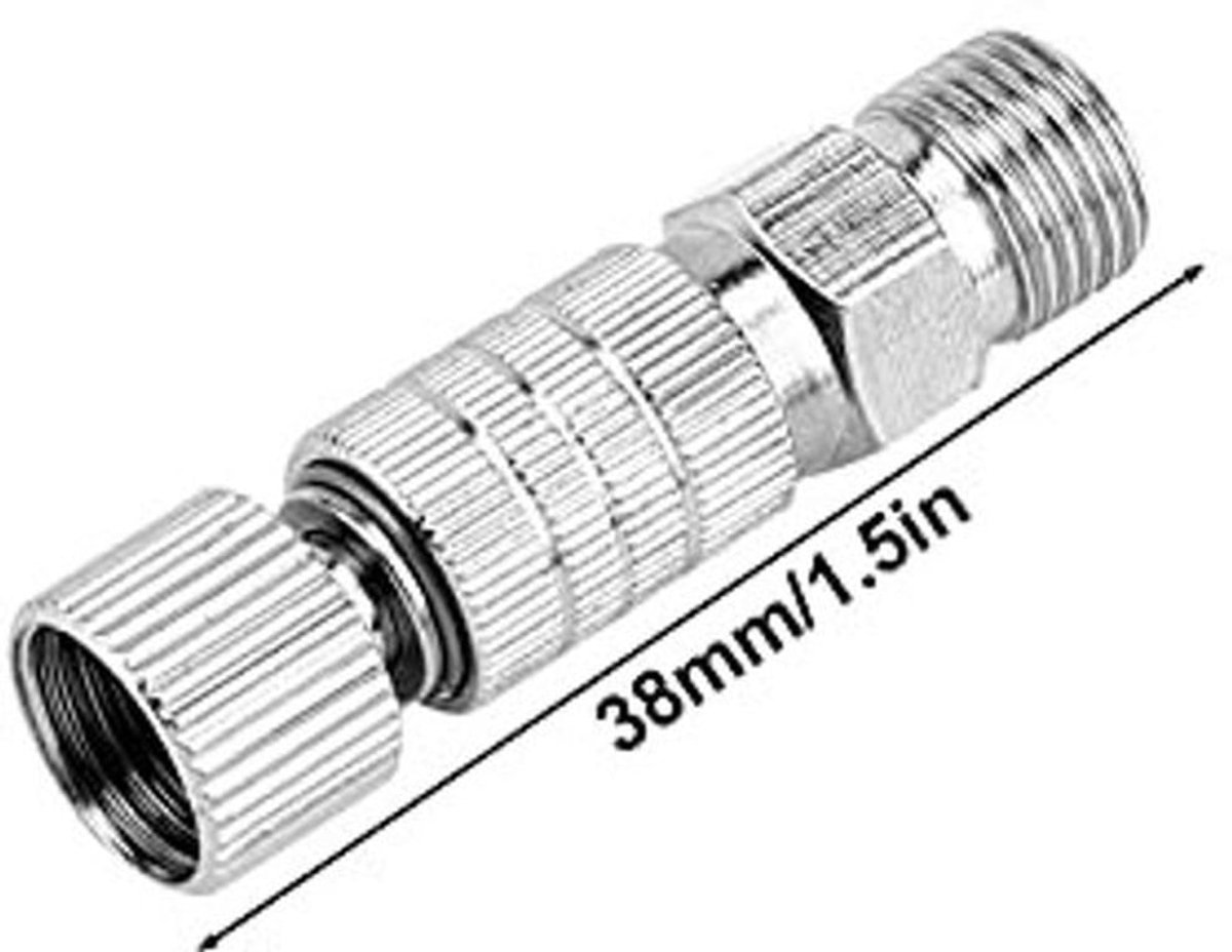 Luchtslang Koppeling Professionele Verbinding - Snelle Ontkoppeling - Gebruiksvriendelijk - Rotatiefunctie - Geschikt voor Airbrushes - Eenvoudig te Vervangen - Lucht Slang Connector