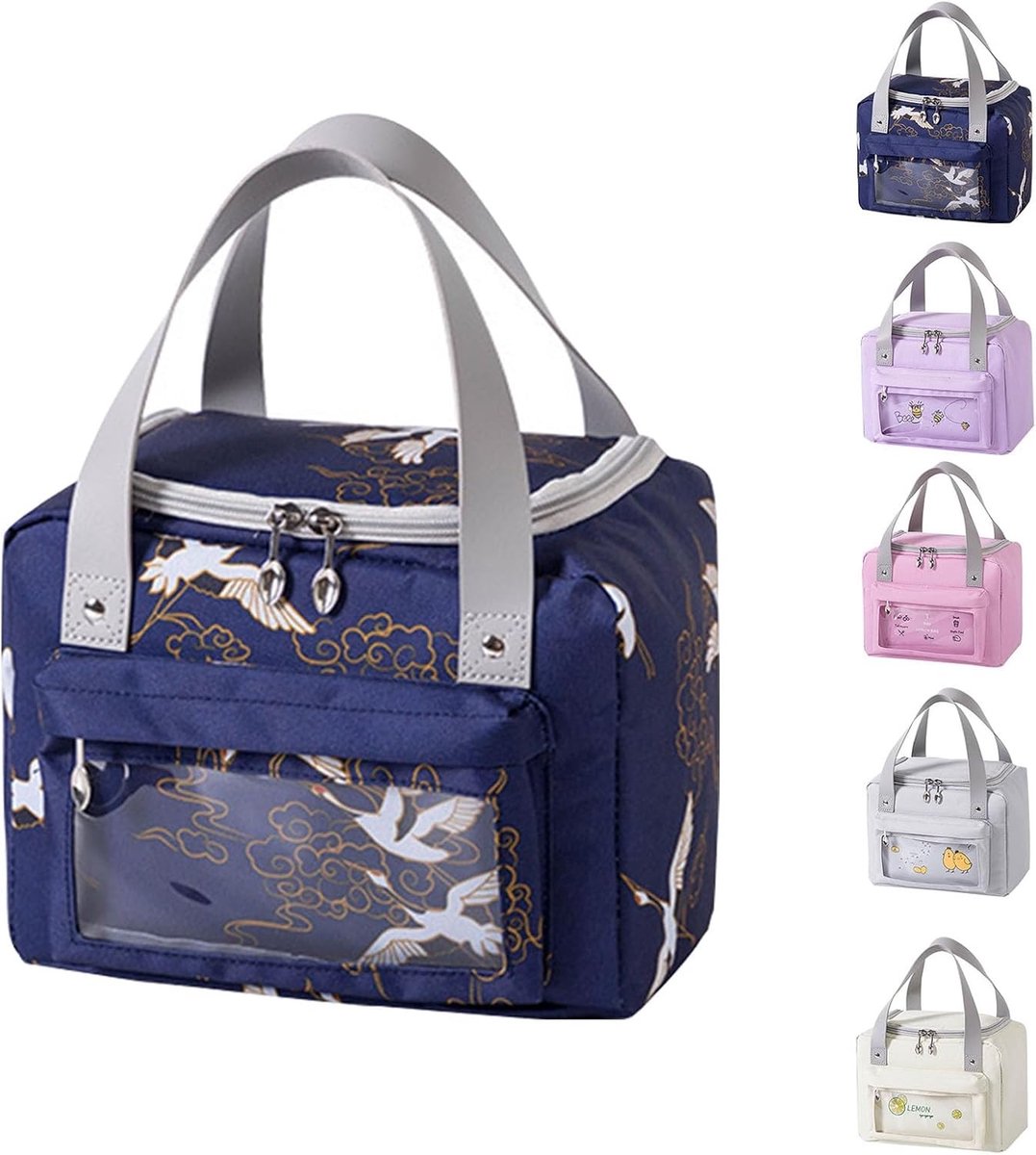 Stijlvolle 9 L Koeltas met Isolatie, Ideaal voor Picknick, Lunch en Werk, Grote Capaciteit en Elegante Ontwerp in Navy Blauw