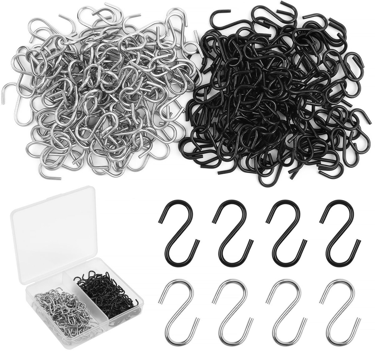 Solidchoice - Set van 200 Mini S-vormige Haken voor Handwerk