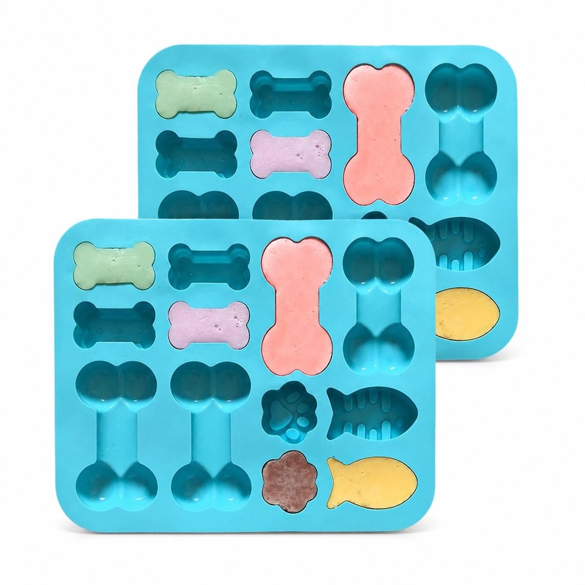 Solidchoice - Siliconen Mallen voor Hondensnoepjes en Chocolade, Set van 2