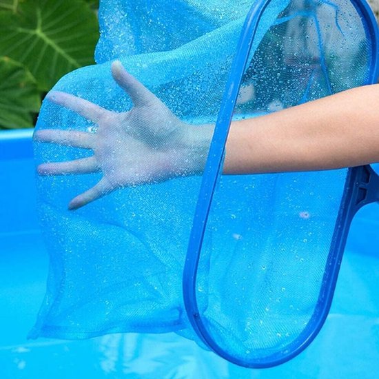 Zwembadbladskimmer - Aluminium - 130 cm - Fijnmazige Skimmer met Telescopische Hark - Voor Zwembad en Vijver — afbeelding 5