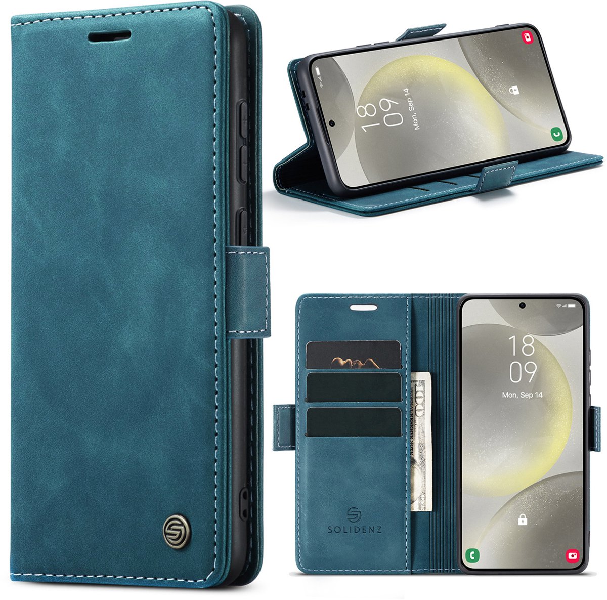 Multimedia & Accessoires Urban Bookcase Hoesje met Pasjeshouder geschikt voor Samsung Galaxy S26 – Blauw