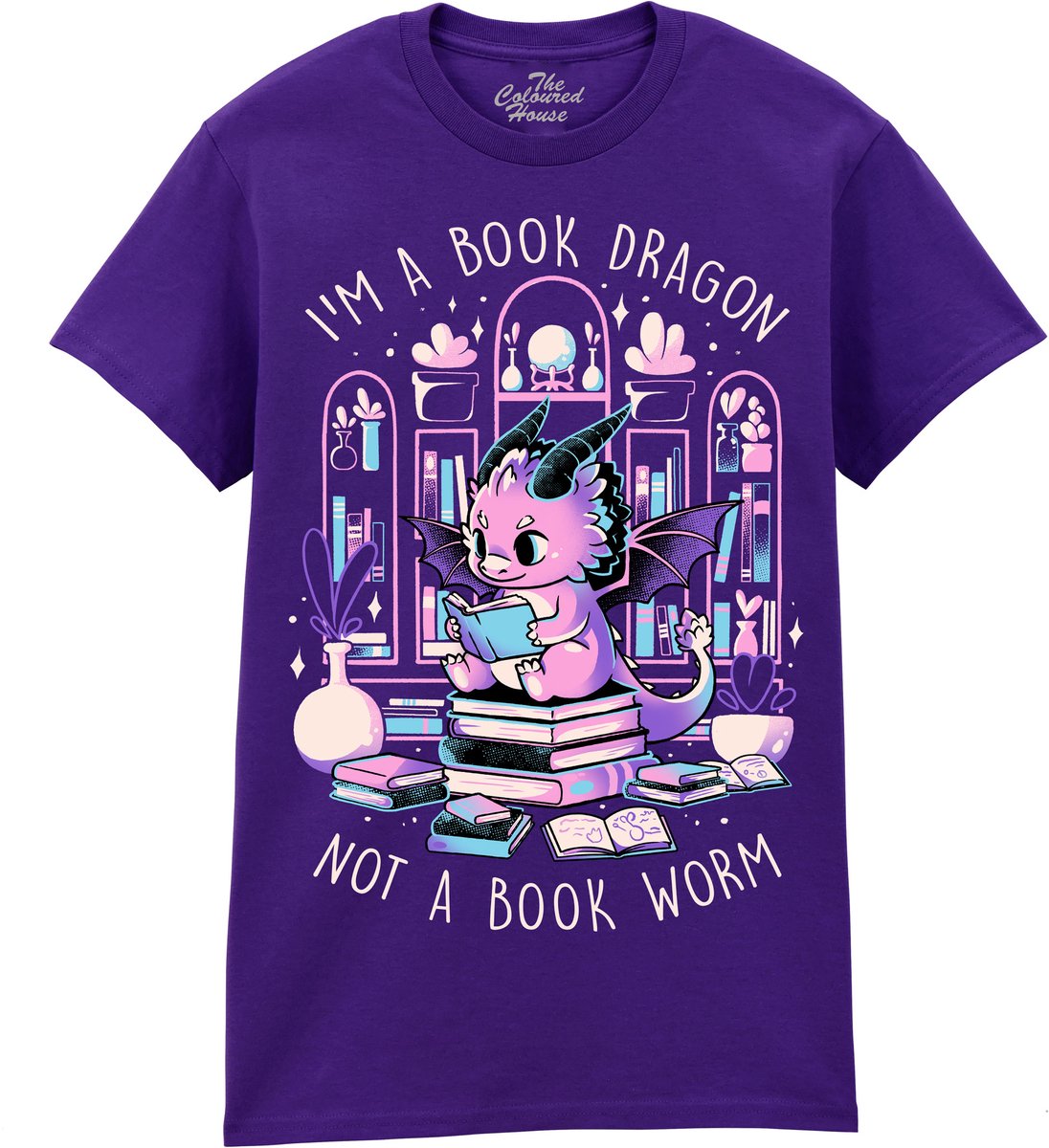 Draak Book Dragon The Coloured House T-shirt 3XL