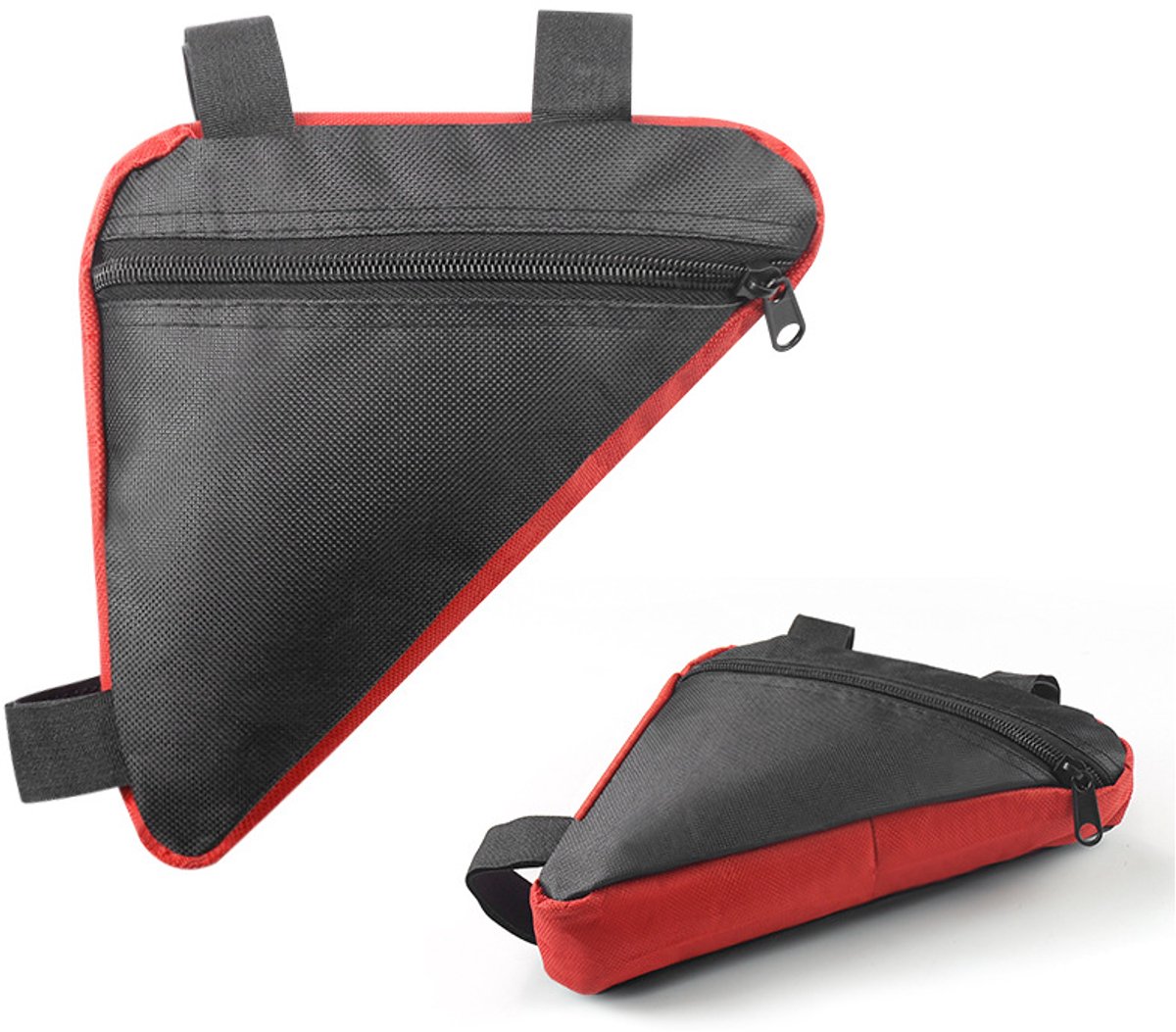 Driehoek Fietstas - Bovenbuis - Waterdichte Fietstas - Afneembaar - Rood - Frametas racefiets - Driehoek opbergtas - Opergruimte - Mountainbike - Gravel - Racefiets - Elektrische fiets - Fietsframe opbergtas - Fiets frame tas