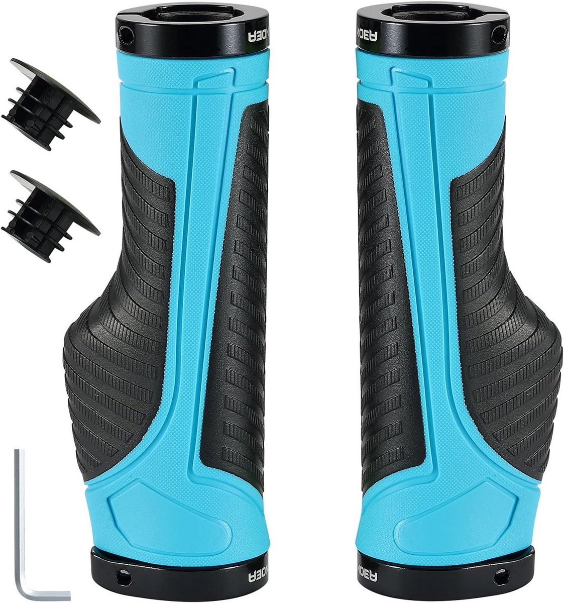 Fietshandvatten - Fietsgrepen - Comfortabel Fietsen - Antislip Aluminium - 148 cm - Blauw Zwart