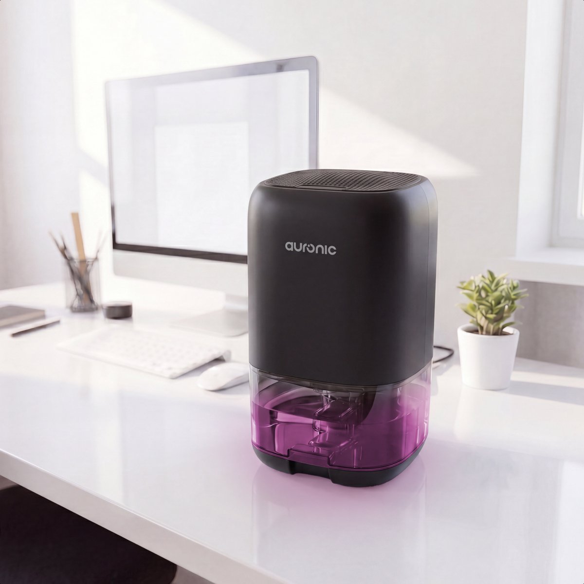 Auronic luchtontvochtiger met 450 ml per dag, reservoir van 1 liter en 40 watt thumbnail 4