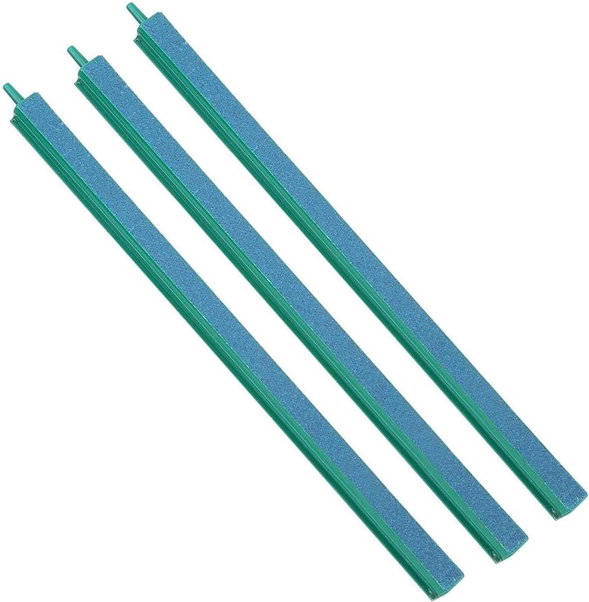 Aquarium Luchtsteen - Luchtsteen Bar - Zuurstof Verrijking - Fijne Constante Belletjes - 30 cm 3 Stuks - Groen