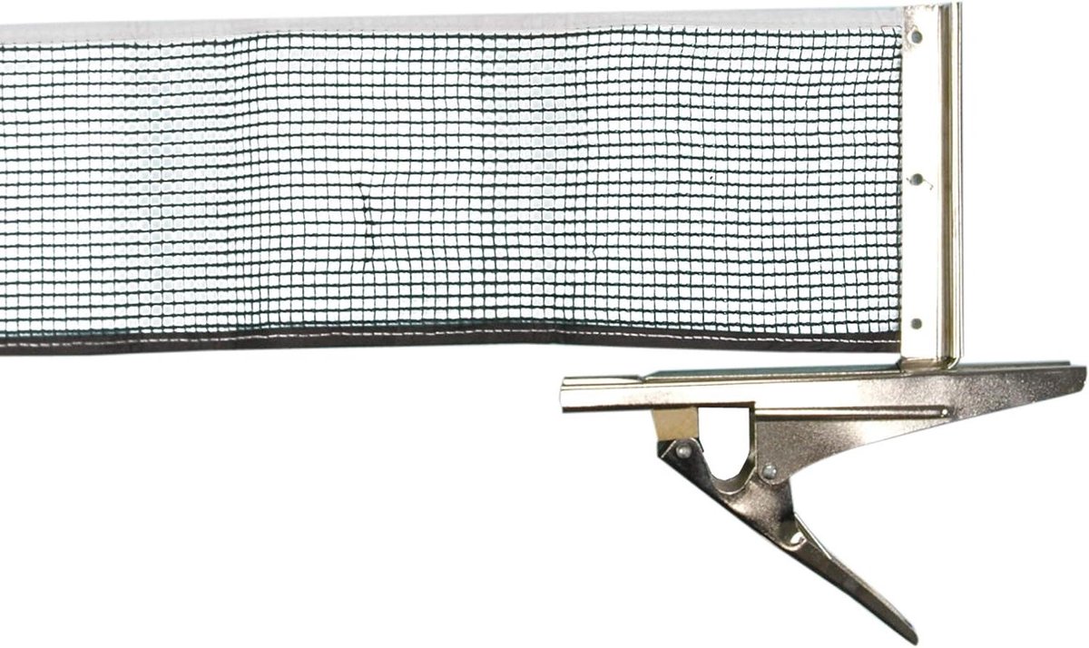 Tafeltennisnet - Pingpong net - Sport en spel - Snelle clipbevestiging - Verstelbaar - Zwart