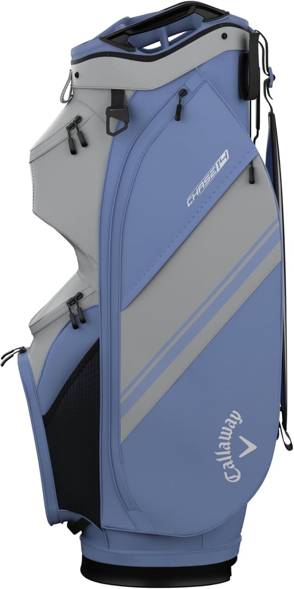 Golf Tas - Trolley Tas - Golfen - Veel Opbergvakken - 93cm Hoog - Zilver Hydrangea — afbeelding 3