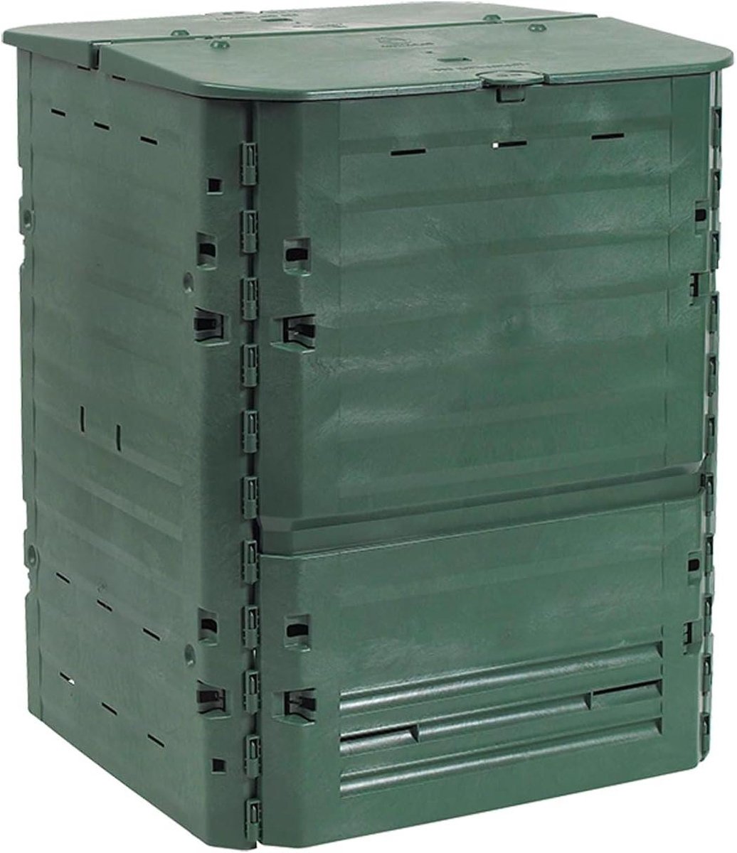 Compostbak - Composteerbak Tuin - Afval Verwerken - Optimaal Ventilatiesysteem - 600 liter - Groen
