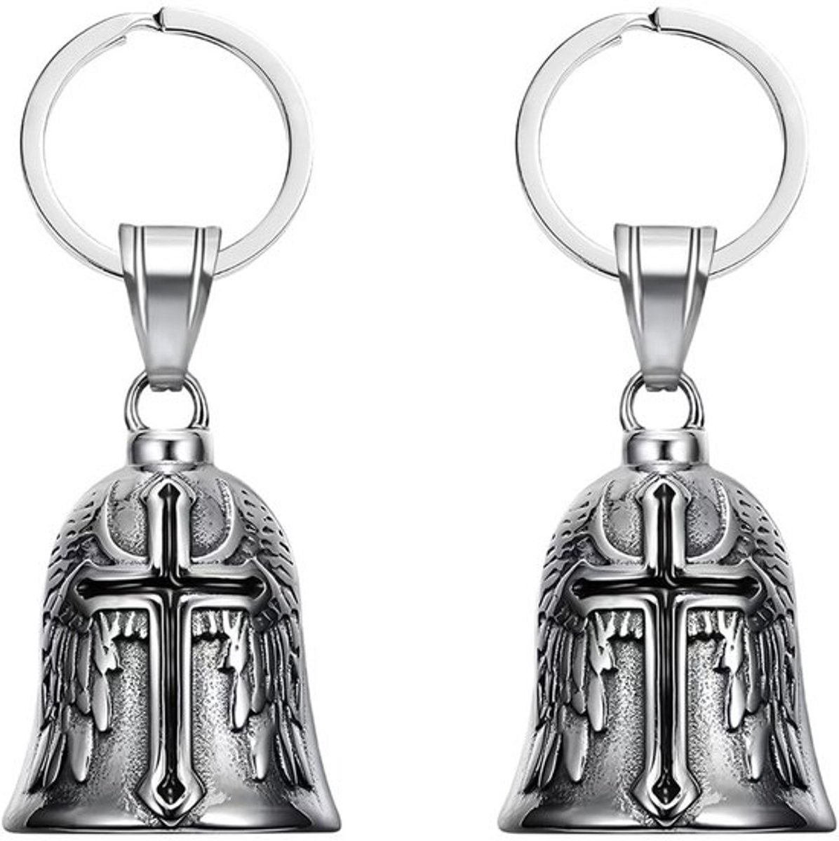Aladdien - Motorfietsbel - Sleutelhanger met ring - Zwart, Rood