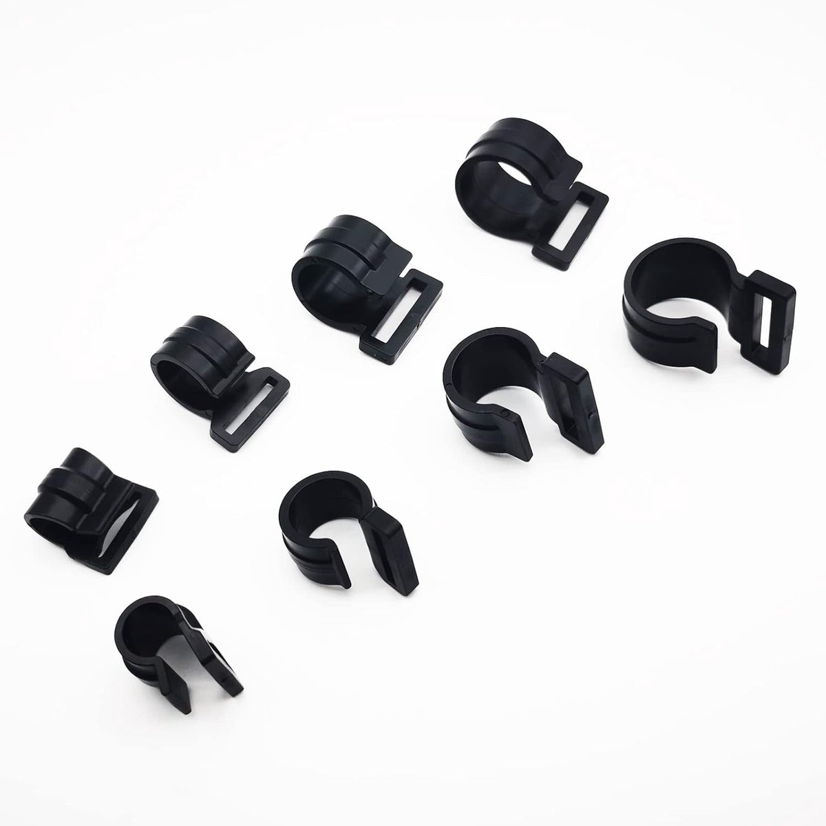 20 STUKKEN Plastic C Klemmen voor Camping Luifel Polen Zwarte Clip om Tent Cover Screen Wandelen Tent Lock Grip Klemmen