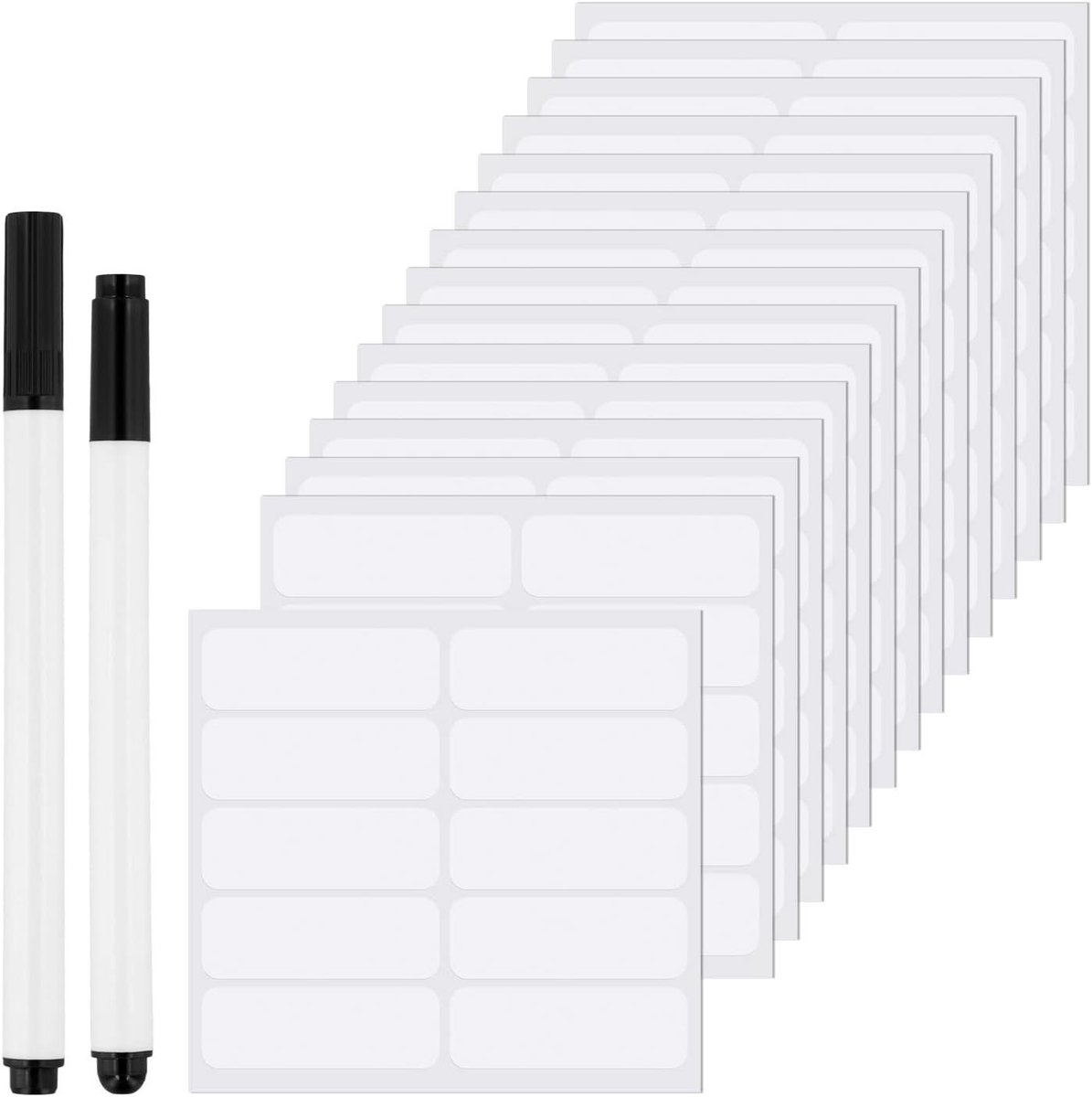 Kledinglabels - Naamstickers - Kleding Markeren - Niet Strijkbaar - 150 stuks - Wit