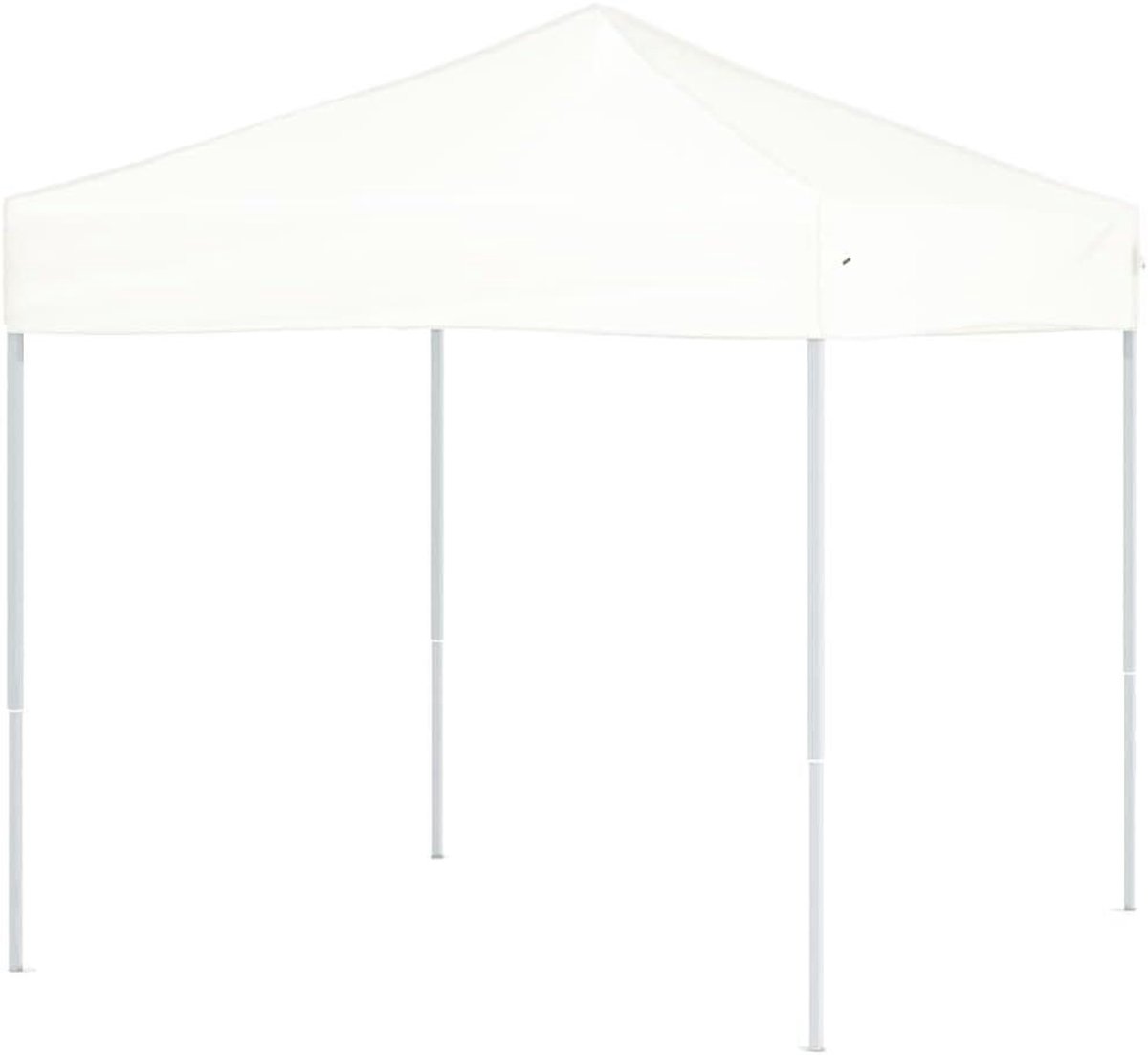 Feesttent Klapbaar - Partytent Vouwbaar - Buitenfeesten Organiseren - UV- en Waterafstotend - 2x2 m - Wit