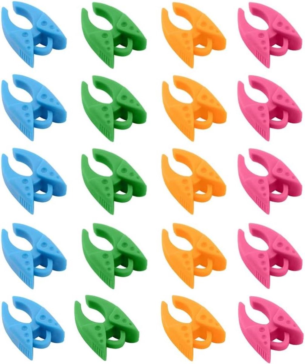 Spoel Fixatie Klemmen - Spoel Houders Clips - Naaidraad Organiseren - Zonder Draad Verstrikt - 20 stuks - Meerkleurig