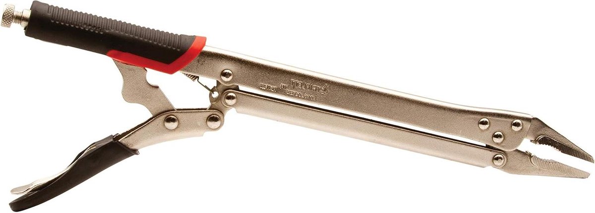 Vergrendelings tang - Grip tang Lange bek - Moeilijk bereikbaar vastgrijpen - Lange bek met anti-slip handvat - 38 cm