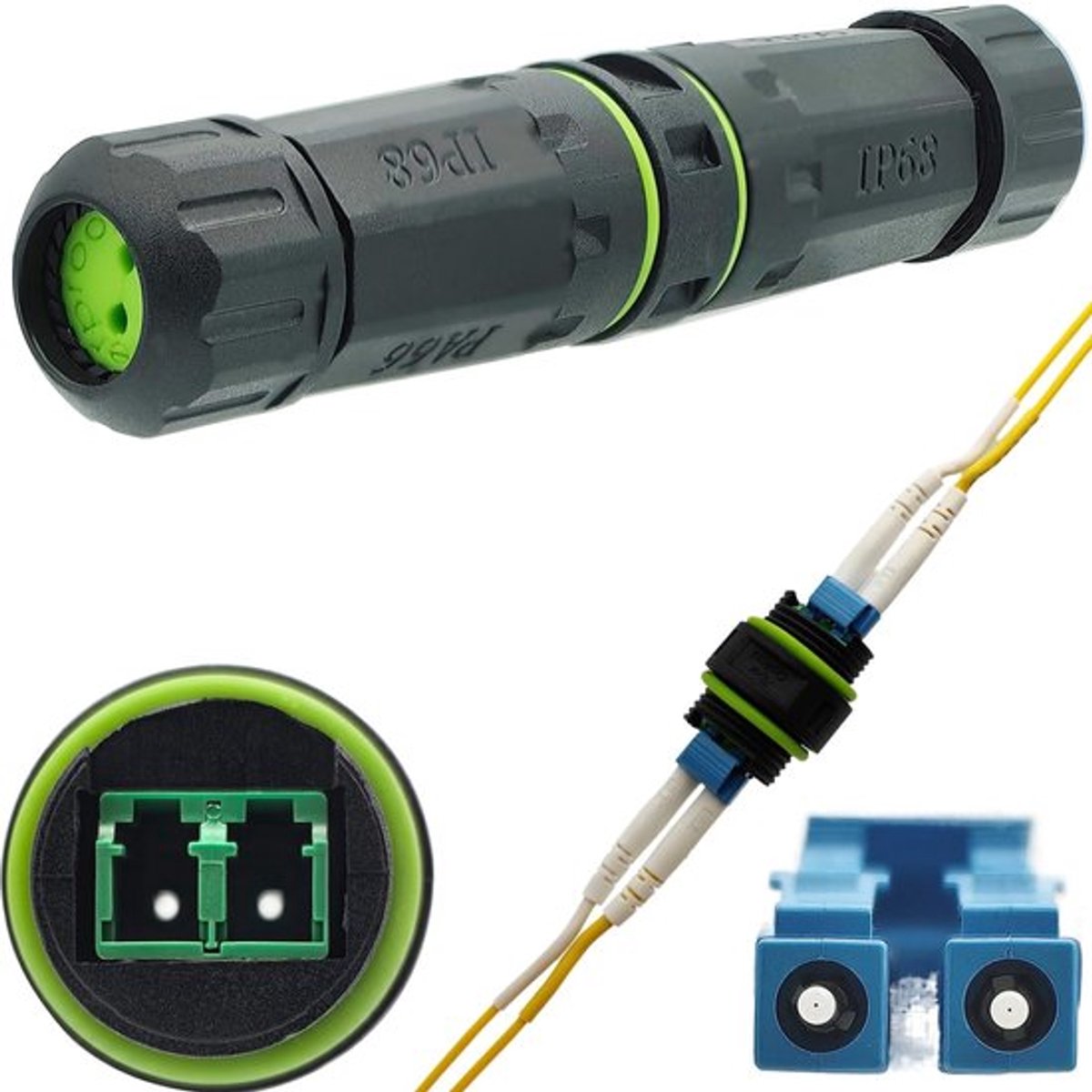 Dailygoods - Waterdichte optische glasvezelconnector - Ip68