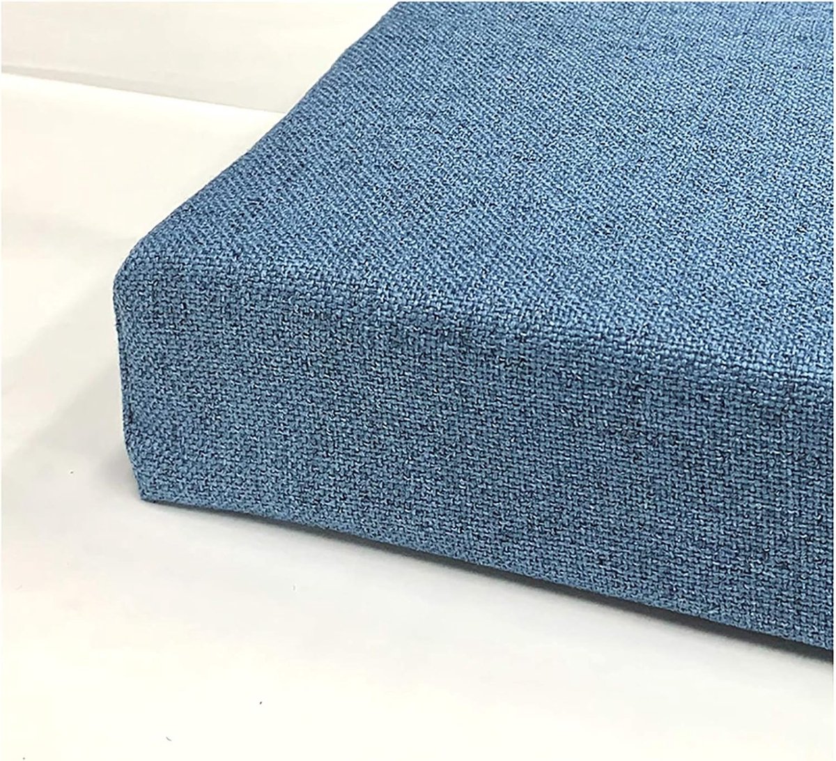 wangk Zitkussen Luxe Tuin Bank Kussen 3 Zits, Verwijderbare Sneldrogende Bank Kussen Cover Dikke Bench Pad Mat Zitkussen Tuin Bench Kussen-Blauw 150 * 30 * 8cm (59 * 12 * 3.2in)