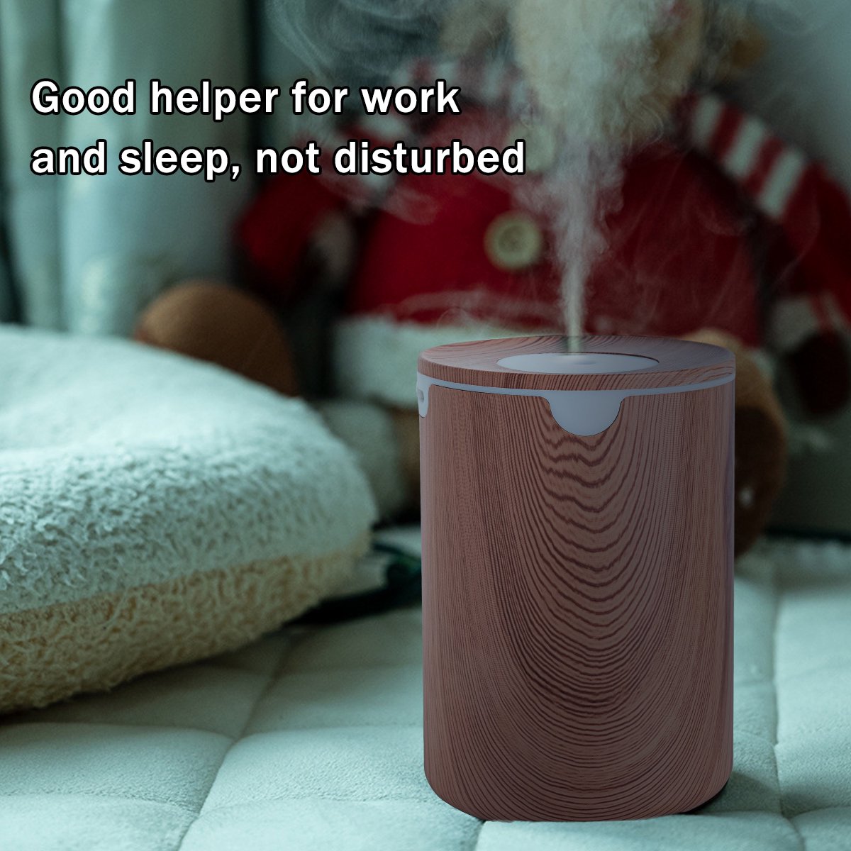 Draagbare mini-luchtbevochtiger, 400 ml, voor bureau, USB, stil, geschikt voor planten, slaapkamer, reizen, kantoor en thuis, automatische uitschakeling, 2 nevelstanden — cadeau in Wonen & Interieur - foto 5