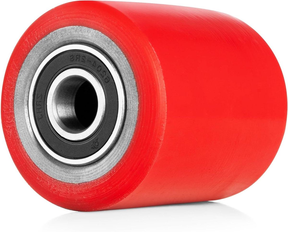 Hefwagenrol - Stuurwiel Palletwagen - Materiaal Transport - Polyurethaan - 80x93 mm - Rood