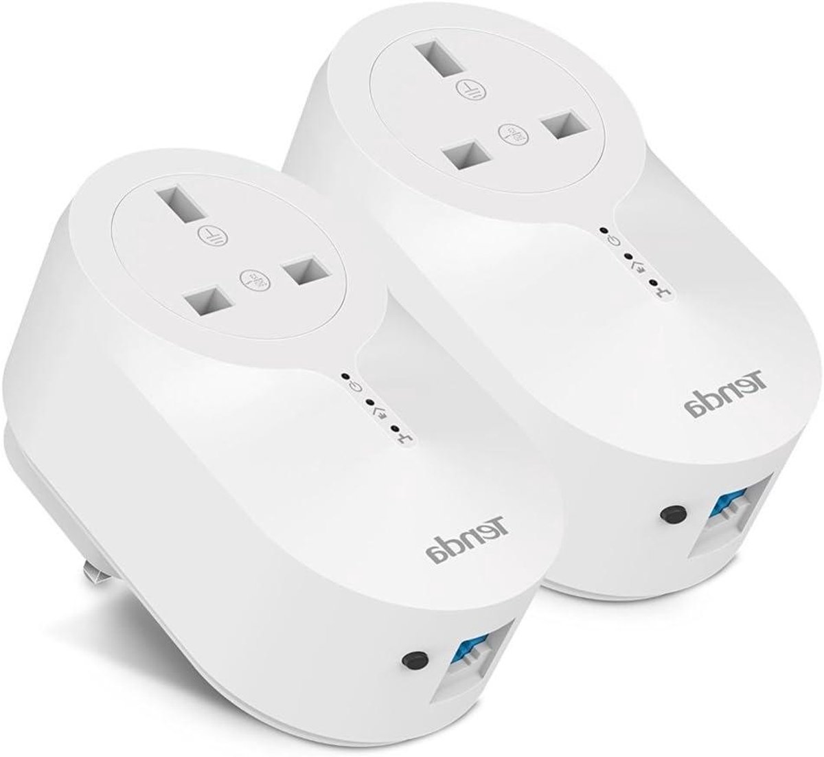 Powerline Netwerk Adapter - Internet Versterker - Stabiel Internet - 1000 Mbps Snelheid - 2 stuks - Wit