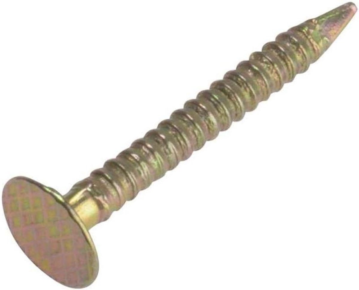 Gipsplaat Nagels - Afwerkspijkers Bekledingsnagels - Bevestigen van Gipsplaat - Geel Zink Gepassiveerd - 40 mm - Multi