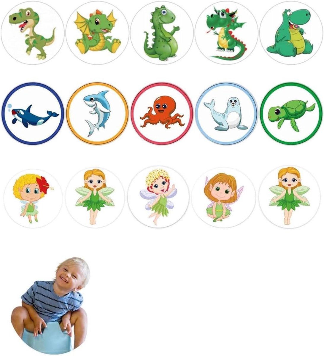 Potty Training Stickers - Zindelijkheid Stickers - Kind Zindelijk Maken - Temperatuur Gevoelig - 15 Stuks - Multicolor