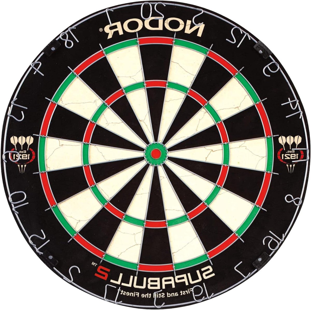 Dartbord Varkenshaar - Dartbord Sisal - Pub Darts - Nietvrije Bullseye - 46 cm - Niet gespecificeerd