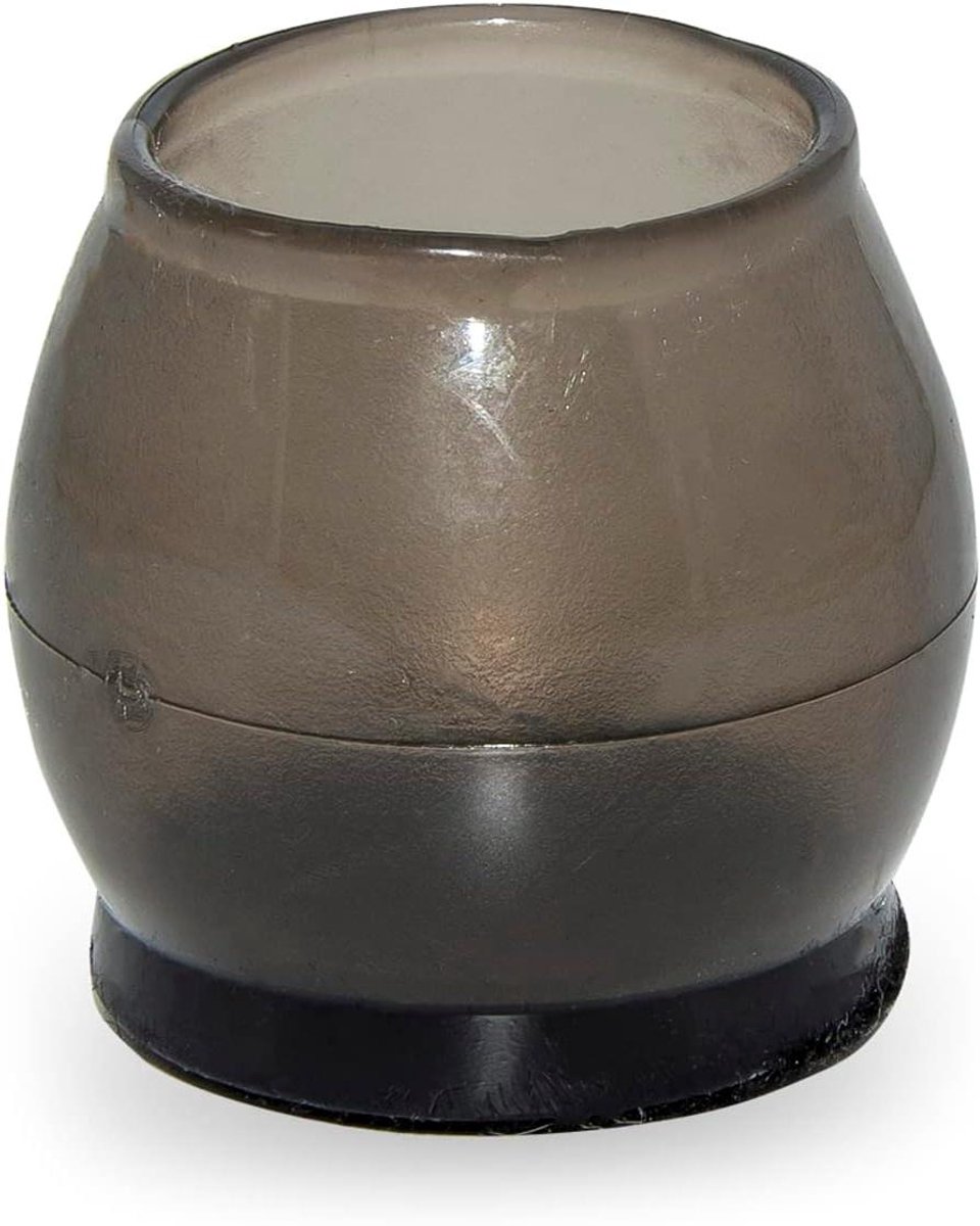 Meubelvoet Beschermers - Stoelpoot Doppen - Vloeren Beschermen - Met Vilt Glijders - 33-44 mm - Zwart