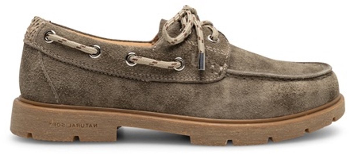 Woden dames bootschoen silver mink suède