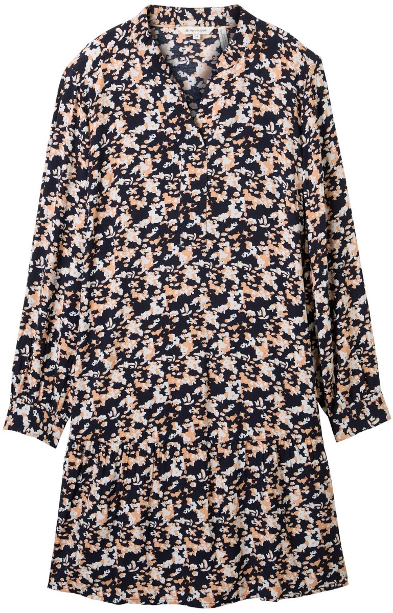Tom Tailor - Jurk - Maat 38 - Vrouwen - MARINE - Viscose