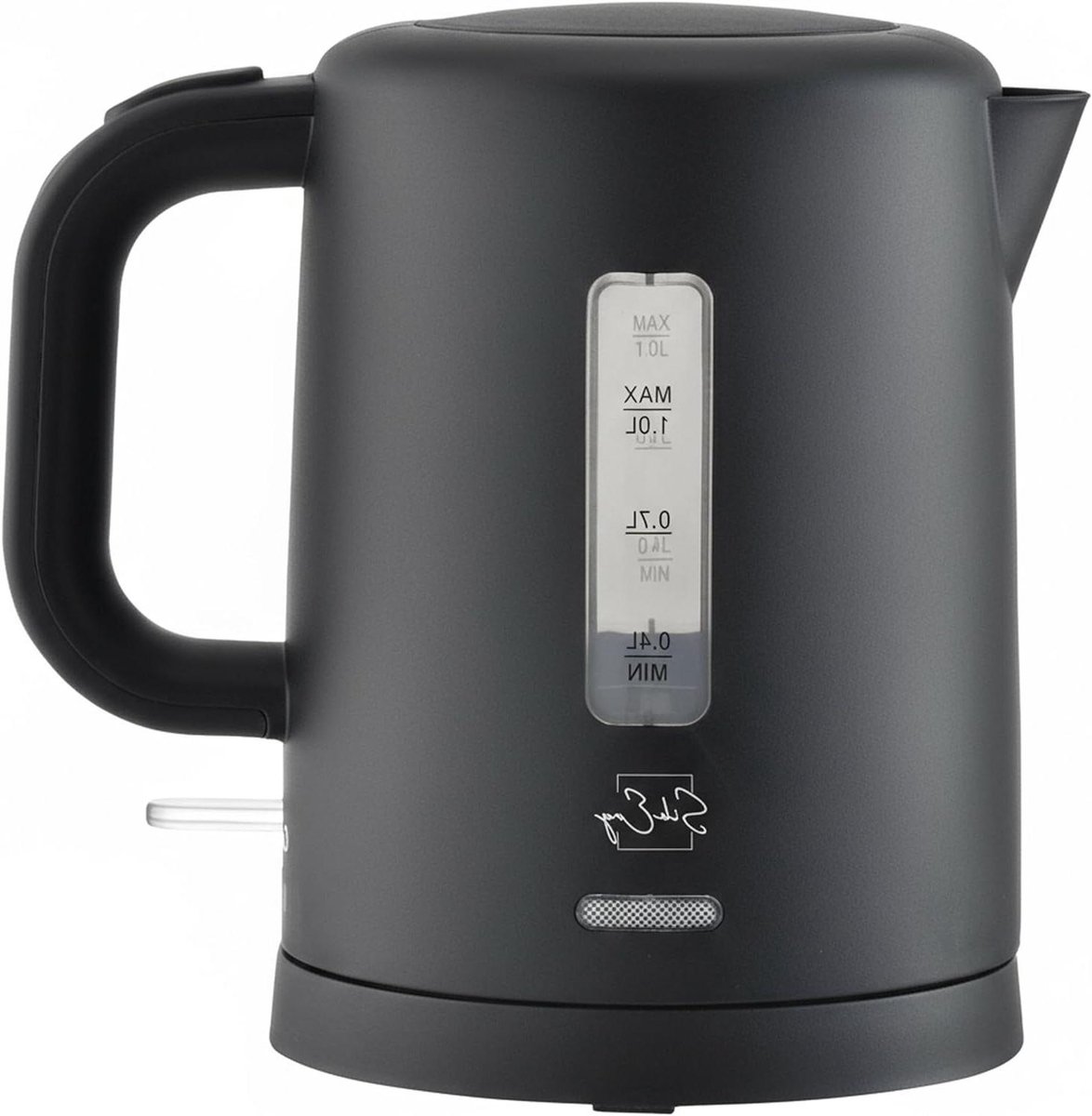 Waterkoker Klein - Reiswaterkoker Compact - Koffie en Thee - BPA-Vrij Materiaal - 1 Liter - Zwart