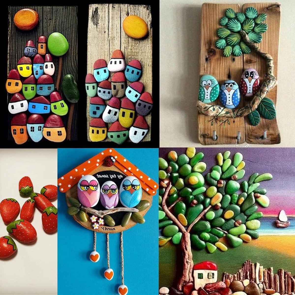 Kleine Schilderstukken - Rivierrotsen Ambachten - DIY Kunst Projecten - Gladde Platte Vorm - 15-25 inch - Grijs