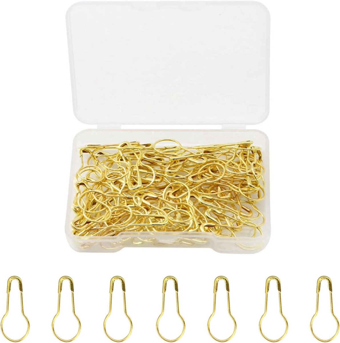 Gouden veiligheidsspelden - Kleine bolpinnen - Handwerk en naaien - Roestbestendig staaldraad - 120 stuks - Goud
