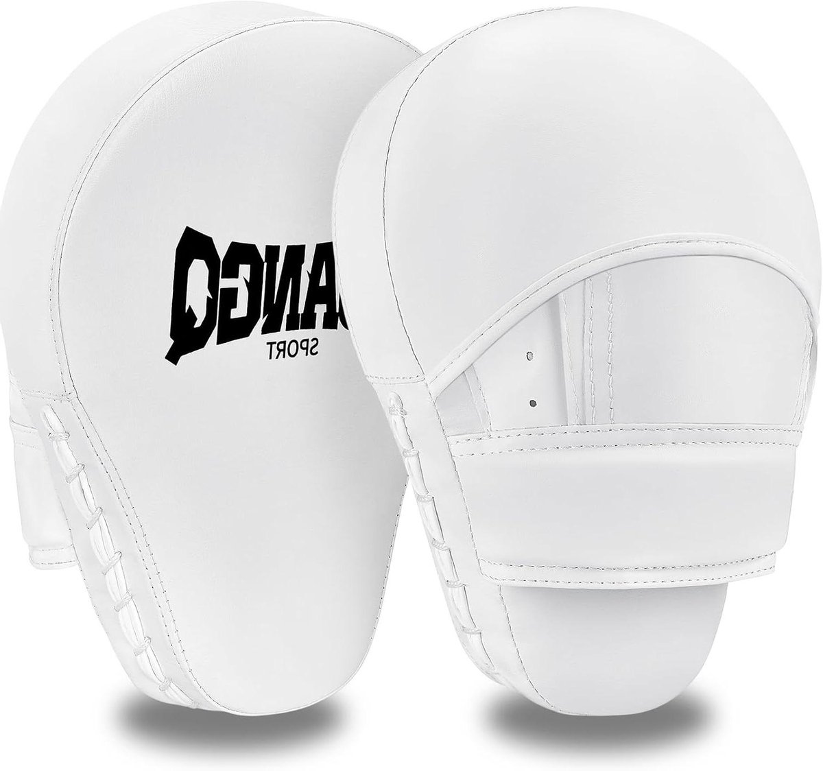 Bokspads Gebogen Handschoenen - Training Pads - Vechtsport Training - Ergonomische Vorm - One Size - Wit