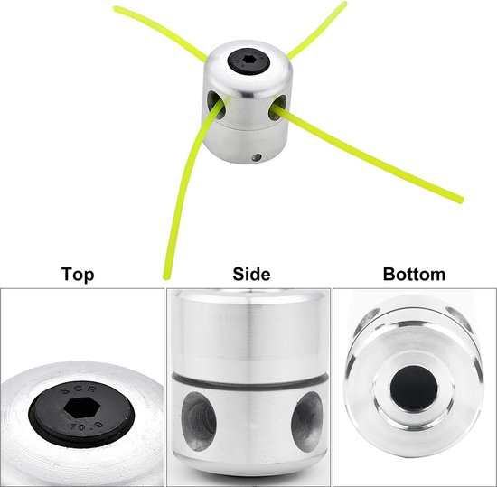 Draadkop voor bosmaaier: nylon draadspoel, dubbele draadkop (2 koppen + 10 draden) - Voor efficiënt trimmen — afbeelding 5