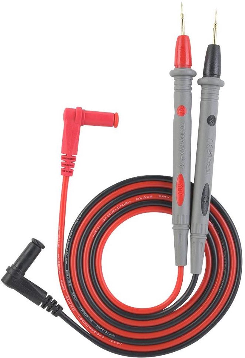 Testkabels - Meetpennen - Elektronica testen - Hoge geleidbaarheid - 109 cm - Zwart