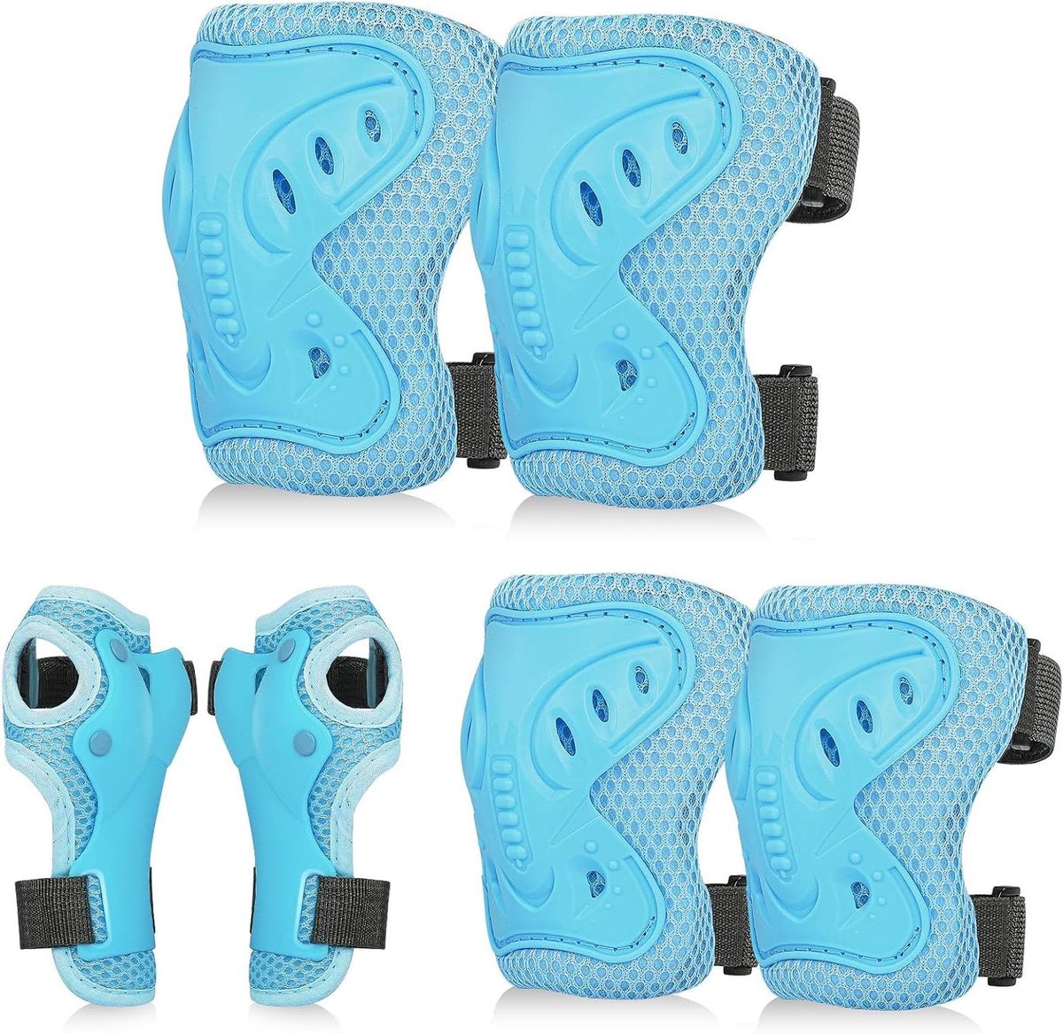 Kinder Beschermset - Valbescherming - Buitensporten - Verstelbare Bandjes - 3-8 Jaar - Blauw