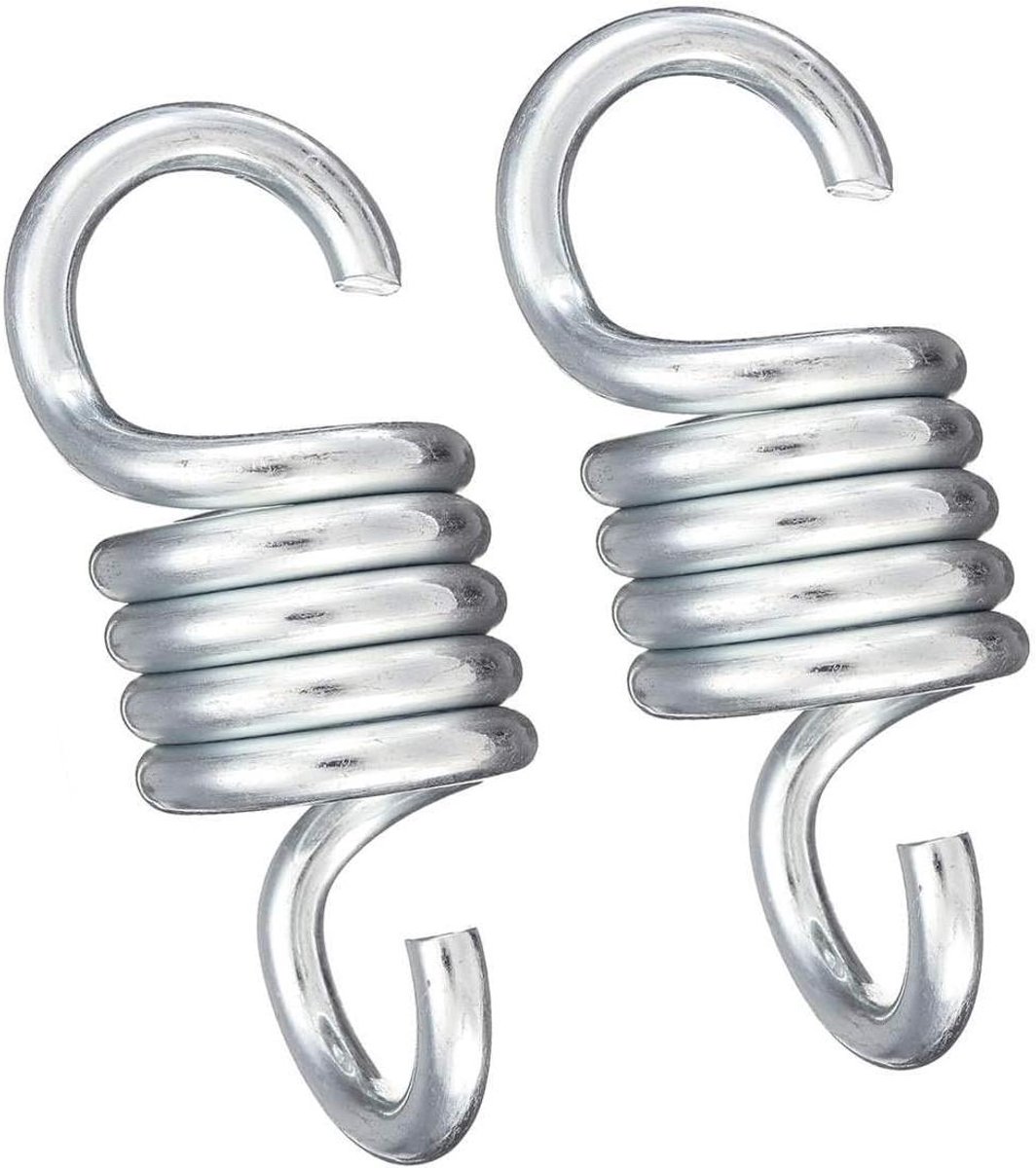 Ophangveer Set - Schommelveer - Stoel Ophangen - Verhoogt Comfort - 7mm 2 Stuks - Zilver
