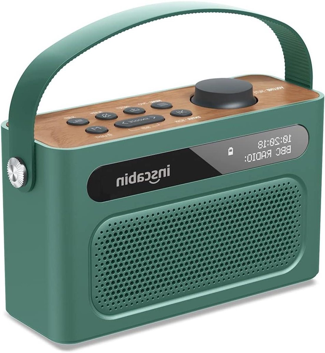 Draagbare Radio - Digitale Speaker - Muziek Luisteren - Dubbele Wekker - 1800mAh Batterij - Grijs