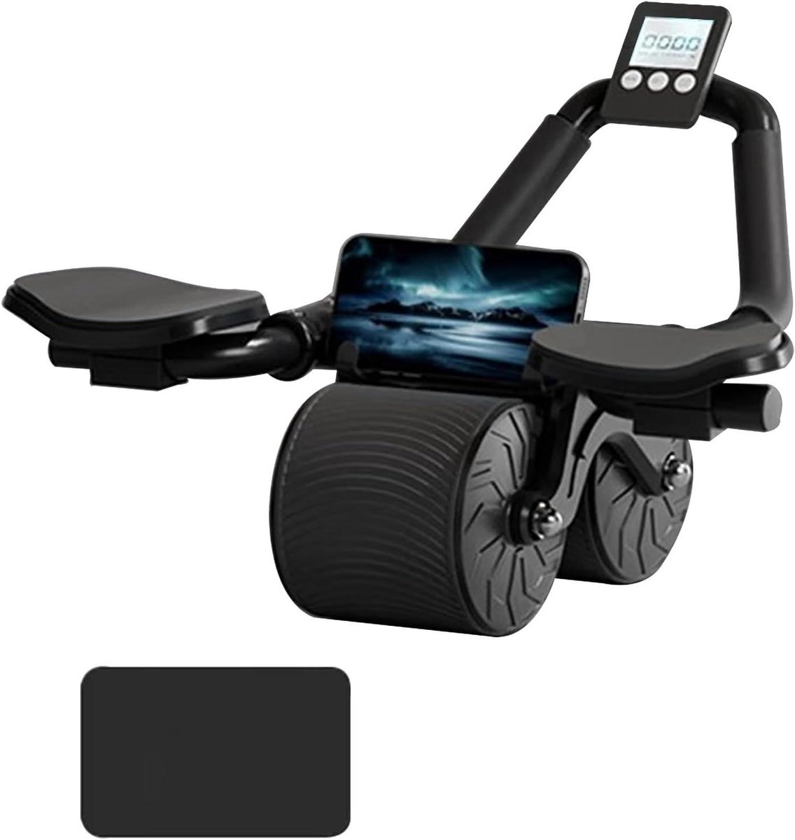 Buikspier Wiel - Core Trainer - Buikspieren Trainen - Automatische Rebound - 25 x 40 cm - Standaard