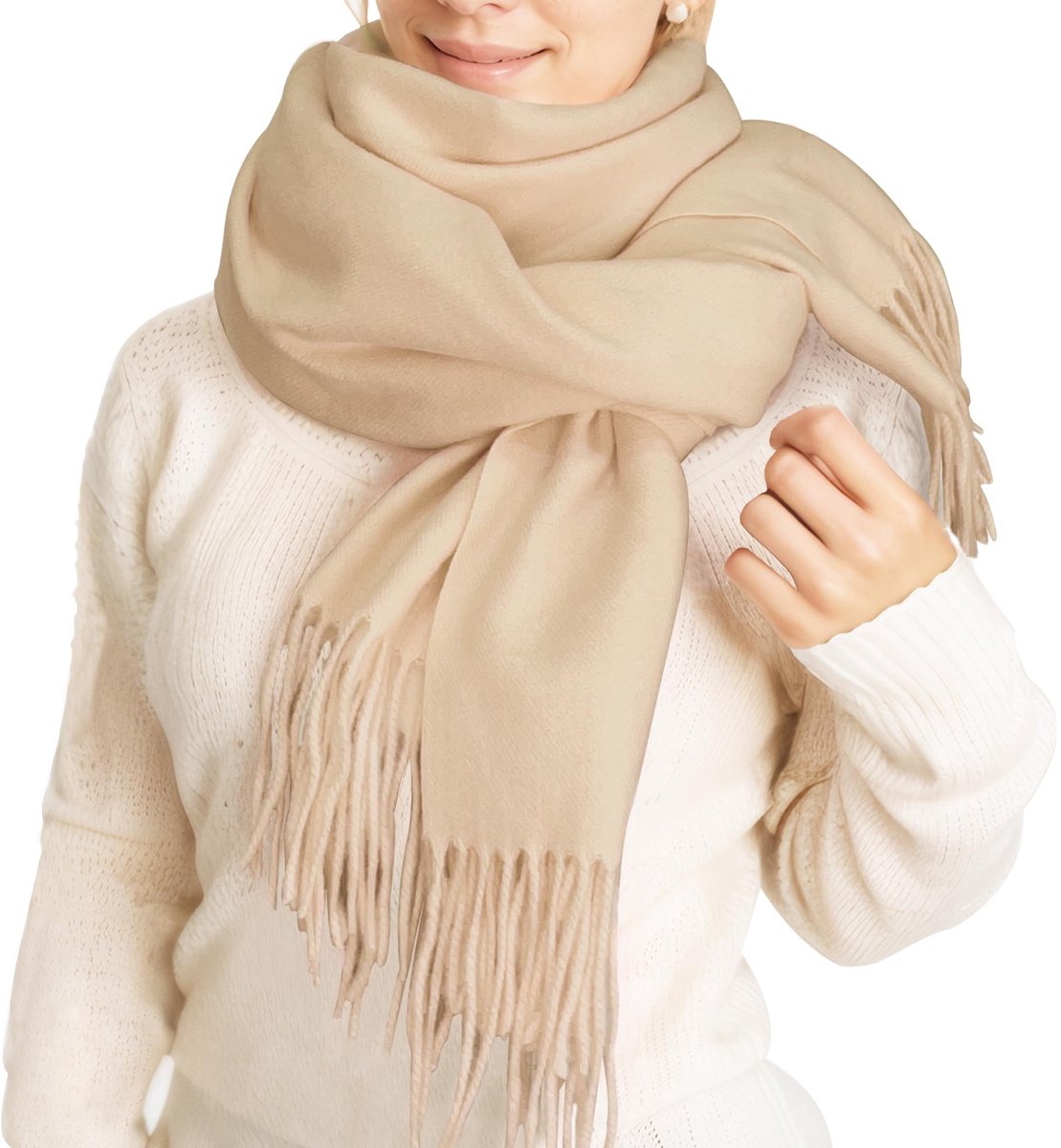 ehsbuy Verjaardag Gifts voor vrouwen Kasjmier Winter Sjaal voor vrouwen Grote zachte warme sjaals Pashmina Sjaals en wraps voor Kerstmis Wedding 's avonds