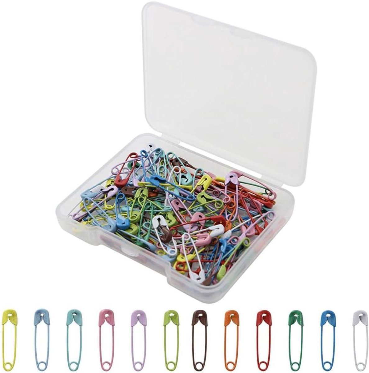 Kleurrijke Veiligheidsspelden - Mini Spelden - Handwerk en Naaien - Vernikkeld Staal - 120 Stuks - Assorti