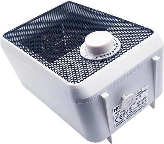 Elektrische Ventilator - Compacte Kachel - Snelle Verwarming - Laag Stroomverbruik - 18.5 cm Hoog - Wit — afbeelding 5
