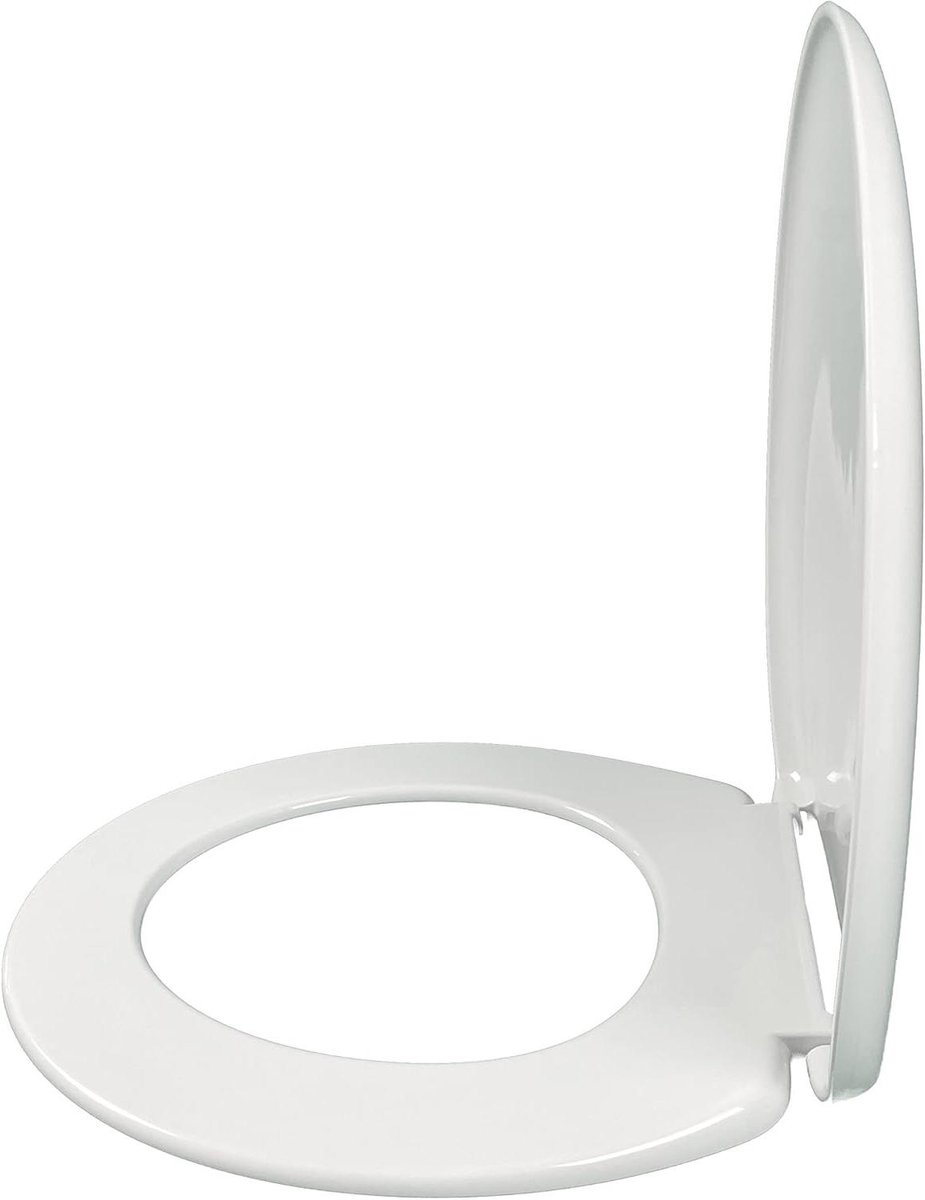 Toiletbril - WC Deksel - Badkamer Upgrade - Extra plat ontwerp - Oval - Grijs
